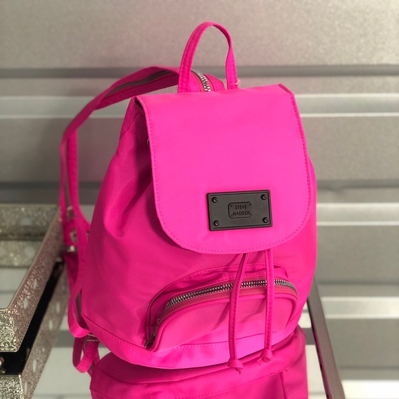 steve madden neon backpack